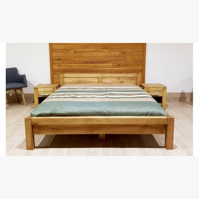 Łóżko z litego drewna bukowego, kolor Antik, 140 x 200 cm , {PARENT_CATEGORY_NAME - 3