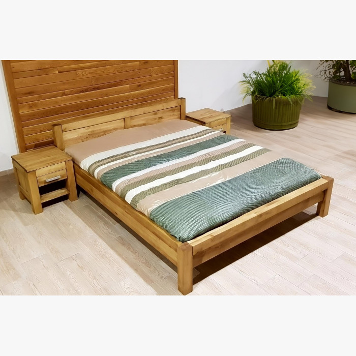Łóżko z litego drewna bukowego, kolor Antik, 140 x 200 cm , {PARENT_CATEGORY_NAME - 4