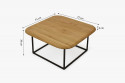 Drewniany kwadratowy stolik kawowy Bolek , {PARENT_CATEGORY_NAME - 4