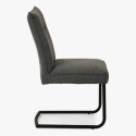 Krzesła na metalowych nogach, tkanina w kolorze szarym , {PARENT_CATEGORY_NAME - 6