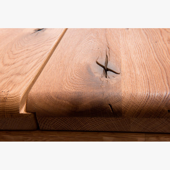 Krótszy stolik pod telewizor wykonany z drewna dębowego, Texas 21 , {PARENT_CATEGORY_NAME - 12