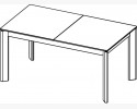 Stół do jadalni rozkładany, dąb, 160 - 240 cm Texas typ 41 , {PARENT_CATEGORY_NAME - 8