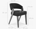 Luksusowe krzesło designerskie - dąb, Almondo , {PARENT_CATEGORY_NAME - 8