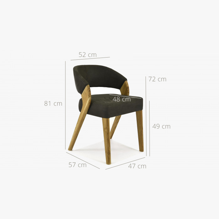 Luksusowe krzesło designerskie - dąb, Almondo , {PARENT_CATEGORY_NAME - 13