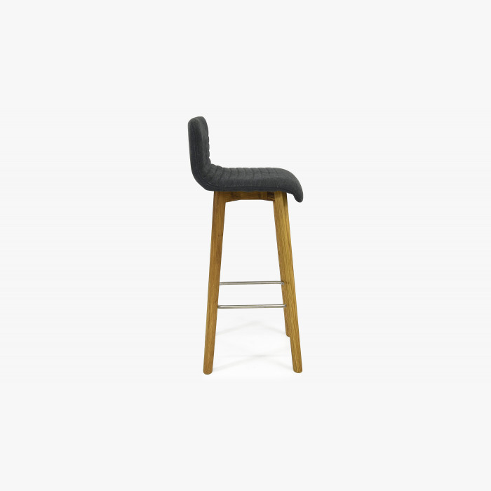 Krzesło barowe dąb, ciemnoszare Arosa , {PARENT_CATEGORY_NAME - 5