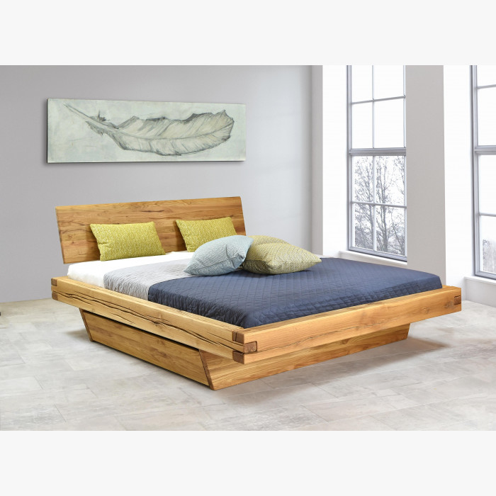 Łóżko dębowe z belek, naturalne, Matus 180 x 200 cm , {PARENT_CATEGORY_NAME - 6