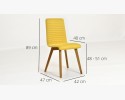 Stół i krzesła drewniane 140 x 90 cm, dąb , {PARENT_CATEGORY_NAME - 3
