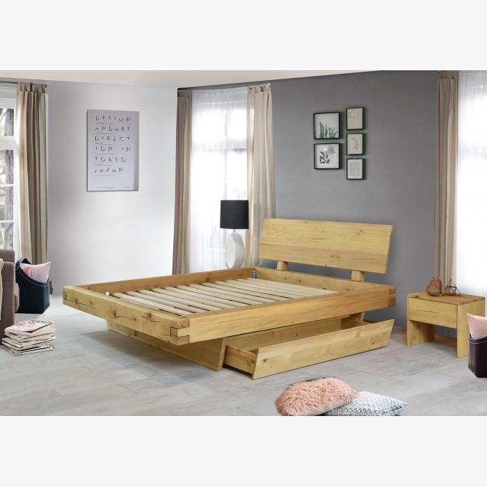 Łóżko dwuosobowe  z litego drewna, świerk - Matus 160 x 200 cm , {PARENT_CATEGORY_NAME - 17