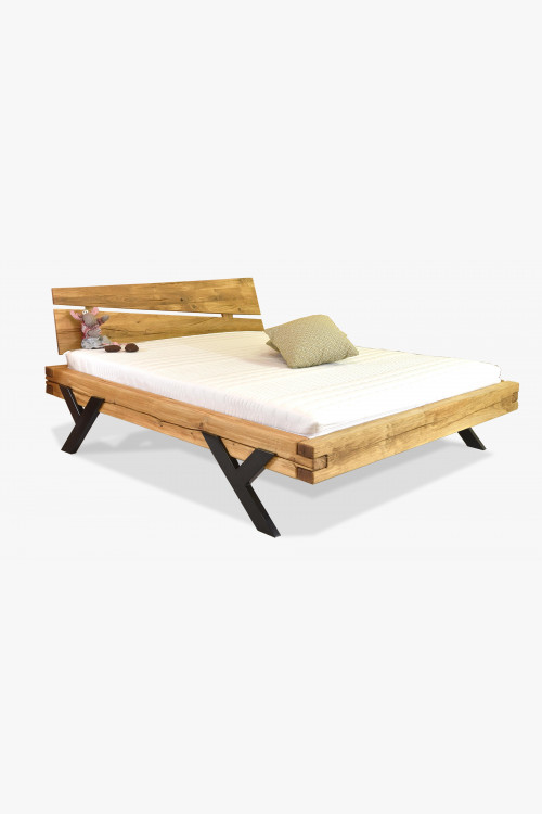 Luksusowe łóżko z litego drewna model Y - dąb 160 x 200 cm , {PARENT_CATEGORY_NAME - 1