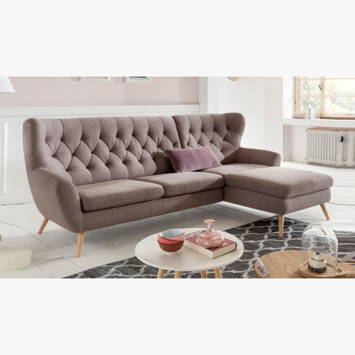 Sofa narożna - Tkanina AquaClean, wiele kolorów - Skandynawski design VOSS , {PARENT_CATEGORY_NAME - 2