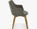 Krzesło z podłokietnikami - Bella, Lady szaro - brązowe , {PARENT_CATEGORY_NAME - 6