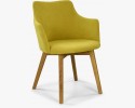Krzesło z oparciem Bella - żółte , {PARENT_CATEGORY_NAME - 3