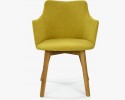 Krzesło z oparciem Bella - żółte , {PARENT_CATEGORY_NAME - 4
