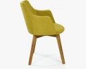 Krzesło z oparciem Bella - żółte , {PARENT_CATEGORY_NAME - 5