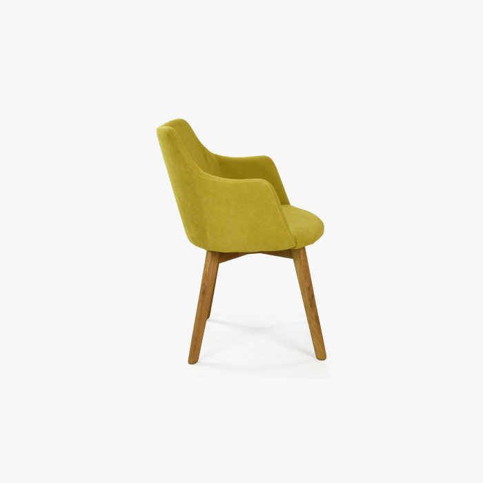 Krzesło z oparciem Bella - żółte , {PARENT_CATEGORY_NAME - 5
