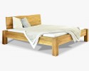 Łóżko dwuosobowe z litego drewna dębowego, Dunaj 160 x 200 cm , {PARENT_CATEGORY_NAME - 1
