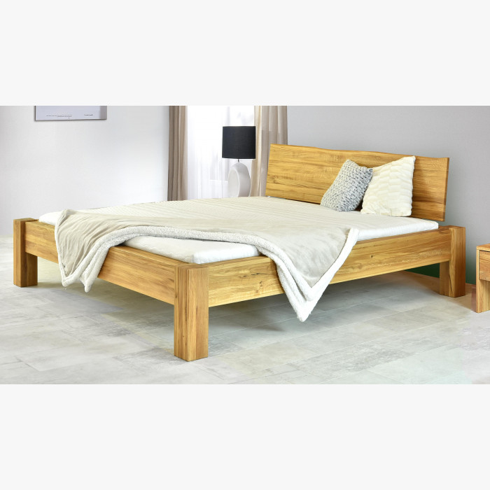 Łóżko dwuosobowe z litego drewna dębowego, Dunaj 160 x 200 cm , {PARENT_CATEGORY_NAME - 2