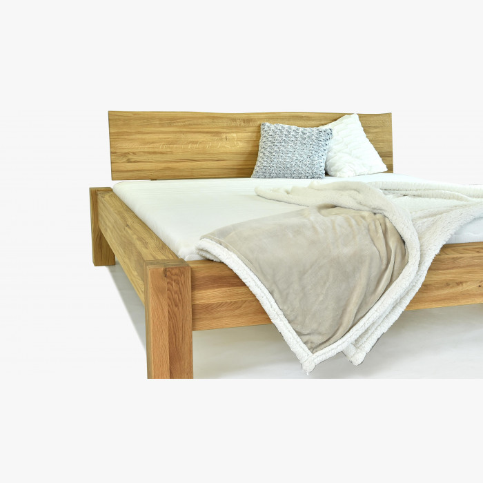 Łóżko dwuosobowe z litego drewna dębowego, Dunaj 160 x 200 cm , {PARENT_CATEGORY_NAME - 6