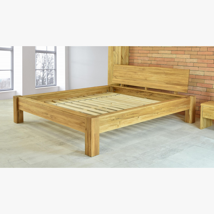 Łóżko dwuosobowe z litego drewna dębowego, Dunaj 160 x 200 cm , {PARENT_CATEGORY_NAME - 8