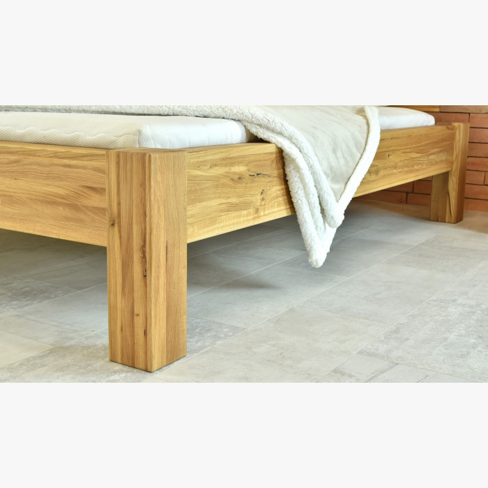 Łóżko dwuosobowe z litego drewna dębowego, Dunaj 160 x 200 cm , {PARENT_CATEGORY_NAME - 9
