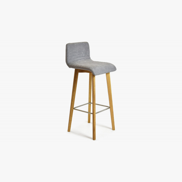Krzesło barowe dąb, jasnoszare Arosa , {PARENT_CATEGORY_NAME - 3