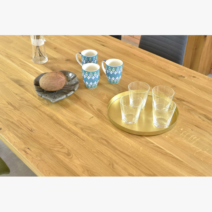 Stół do jadalni dla 10 osób wykonany z litego drewna dębowego, Zlatko 240 x 100 cm , {PARENT_CATEGORY_NAME - 6