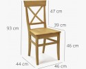 Krzesło dębowe country - lite drewno - MEGA promocja , {PARENT_CATEGORY_NAME - 6