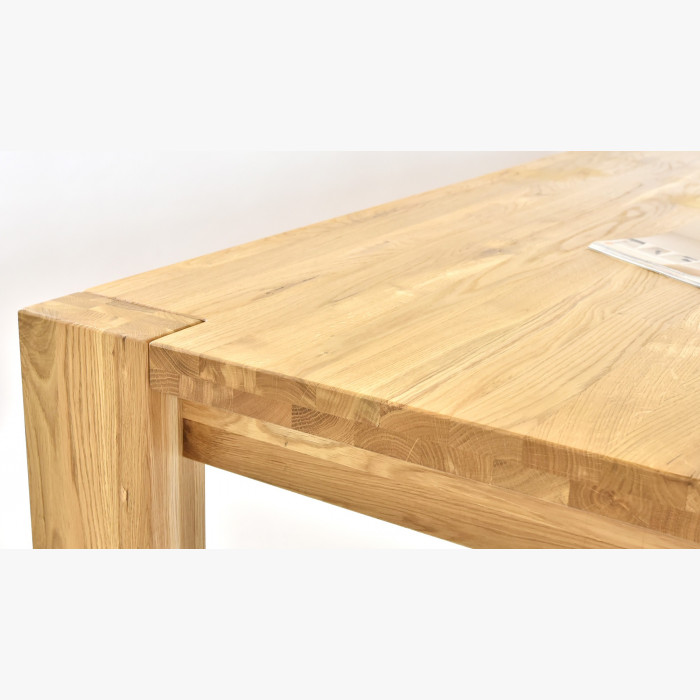 Stół do jadalni dla 10 osób z litego drewna dębowego + krzesła , Zlatko 240 x 100 cm , {PARENT_CATEGORY_NAME - 9
