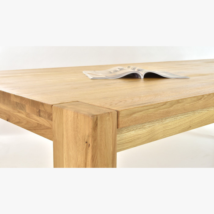 Stół do jadalni dla 10 osób z litego drewna dębowego + krzesła , Zlatko 240 x 100 cm , {PARENT_CATEGORY_NAME - 11