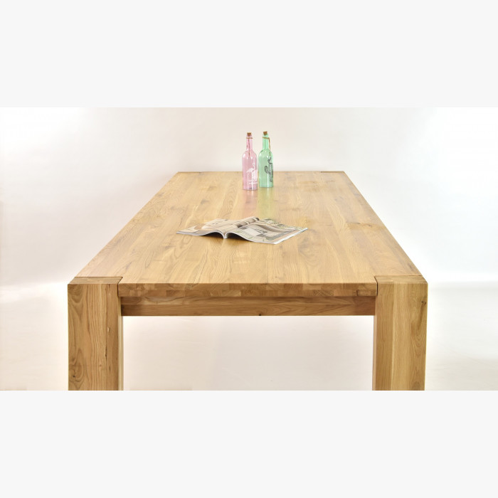 Stół do jadalni dla 10 osób z litego drewna dębowego + krzesła , Zlatko 240 x 100 cm , {PARENT_CATEGORY_NAME - 13