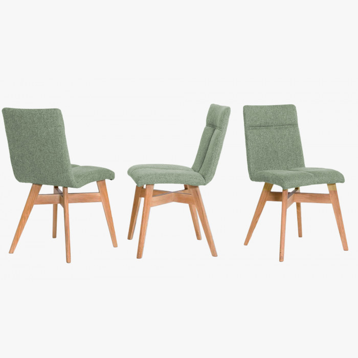 Krzesło do jadalni styl skandynawski, zielone Arona , {PARENT_CATEGORY_NAME - 6