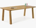 Stół do jadalni z litego drewna - zaokrąglone krawędzie, Martina 160 x 90 cm , {PARENT_CATEGORY_NAME - 2