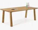 Stół do jadalni z litego drewna - zaokrąglone krawędzie, Martina 160 x 90 cm , {PARENT_CATEGORY_NAME - 3
