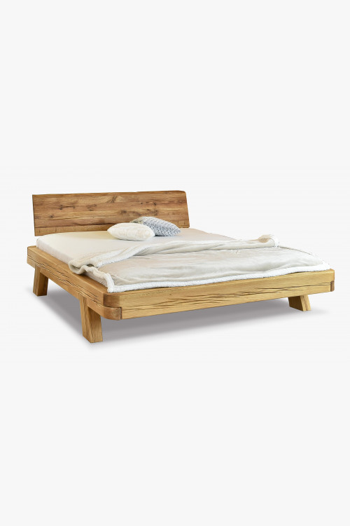 Luksusowe łóżko dębowe z belek, Mia 160 x 200 cm - 1