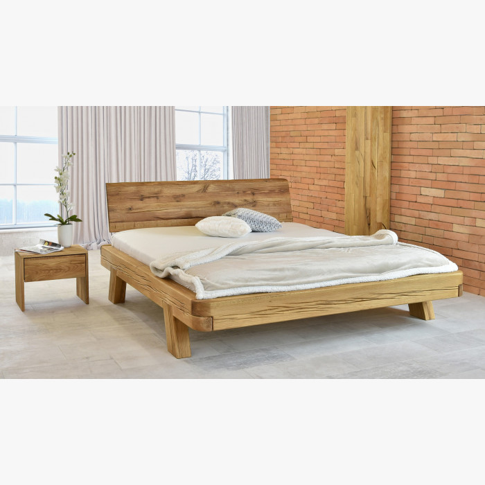 Luksusowe łóżko dębowe z belek, Mia 160 x 200 cm , {PARENT_CATEGORY_NAME - 13