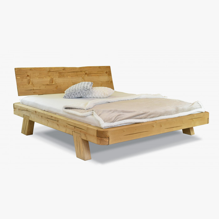 Łóżko z drewnianych bali MIA świerk, zaokrąglone narożniki 180 x 200 cm , {PARENT_CATEGORY_NAME - 3