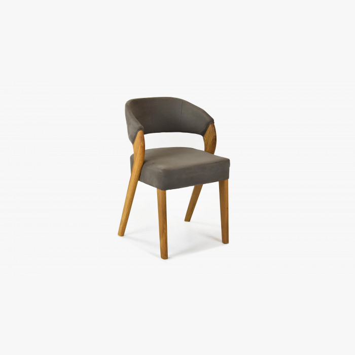 Luksusowe krzesło designerskie - dąb, Almondo - taupe , {PARENT_CATEGORY_NAME - 3