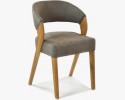 Luksusowe krzesło designerskie - dąb, Almondo - taupe , {PARENT_CATEGORY_NAME - 5