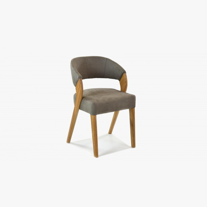 Luksusowe krzesło designerskie - dąb, Almondo - taupe , {PARENT_CATEGORY_NAME - 5