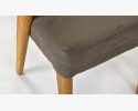 Luksusowe krzesło designerskie - dąb, Almondo - taupe , {PARENT_CATEGORY_NAME - 6