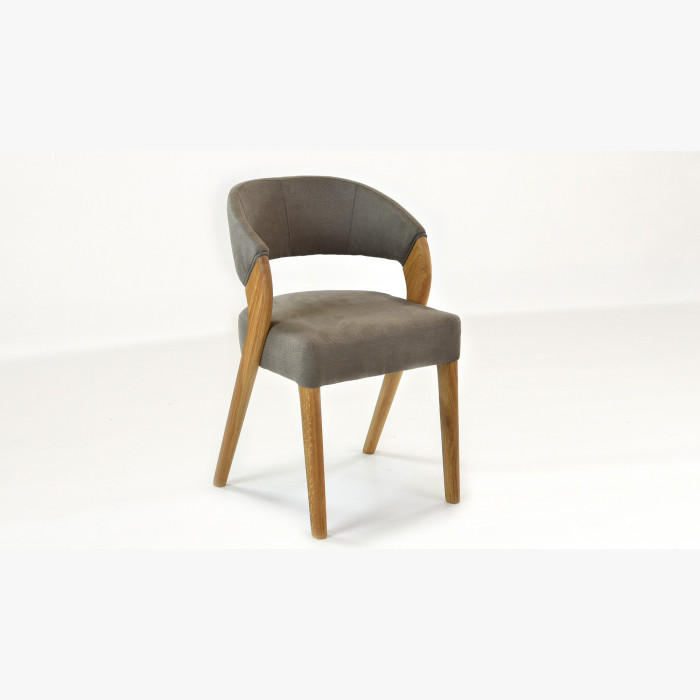 Luksusowe krzesło designerskie - dąb, Almondo - taupe , {PARENT_CATEGORY_NAME - 8