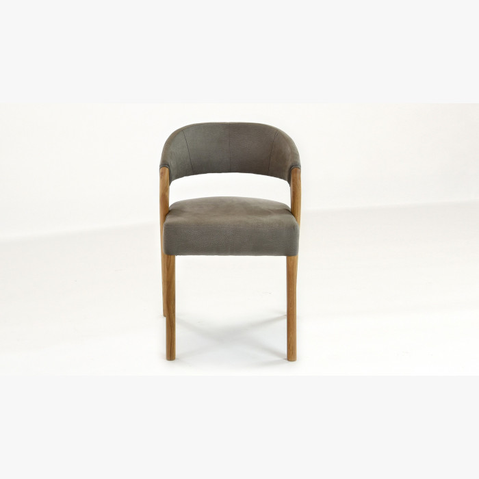 Luksusowe krzesło designerskie - dąb, Almondo - taupe , {PARENT_CATEGORY_NAME - 10