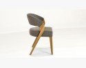 Luksusowe krzesło designerskie - dąb, Almondo - taupe , {PARENT_CATEGORY_NAME - 11