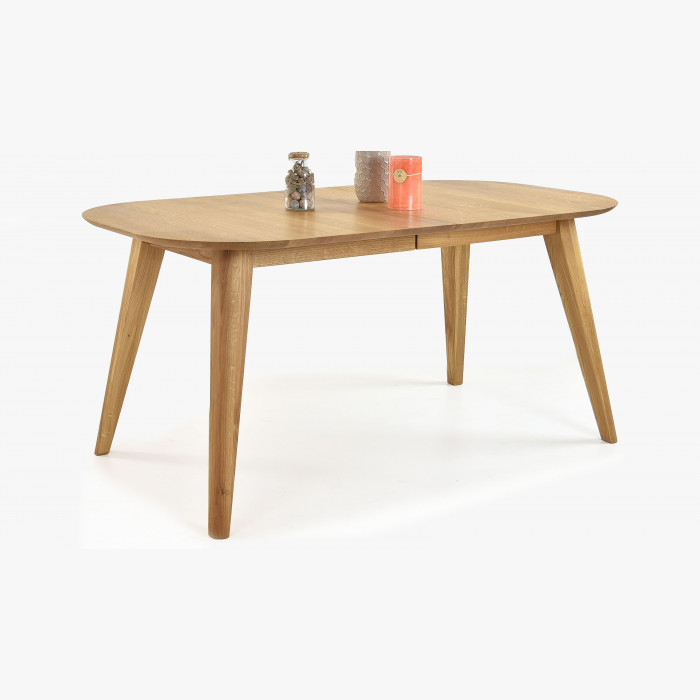 Rozkładany stół owalny, lity dąb, Otawa XL 160-200 cm , {PARENT_CATEGORY_NAME - 3