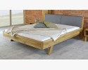 Łóżko z litego drewna - tapicerowane wezgłowie szare Marina 160 x 200 cm , {PARENT_CATEGORY_NAME - 8