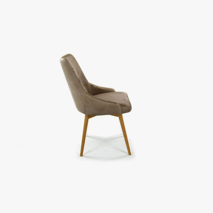 Krzesło do jadalni aksamitne Laura, kolor cappuccino - hydrofobowy , {PARENT_CATEGORY_NAME - 4