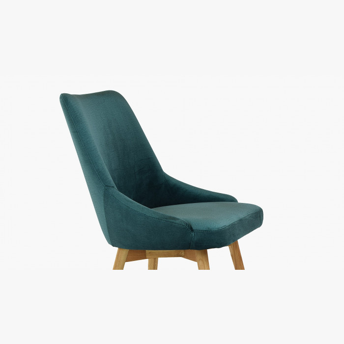 Krzesło do jadalni aksamitne Laura, zielone - hydrofobowe , {PARENT_CATEGORY_NAME - 7