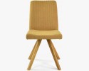 Krzesło nogi dębowe musztardowe, easy clean Paris , {PARENT_CATEGORY_NAME - 4