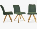 Krzesło nogi dębowe zielone, easy clean Paris , {PARENT_CATEGORY_NAME - 2