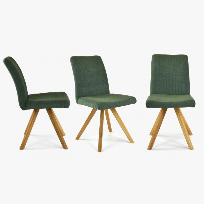 Krzesło nogi dębowe zielone, easy clean Paris , {PARENT_CATEGORY_NAME - 2